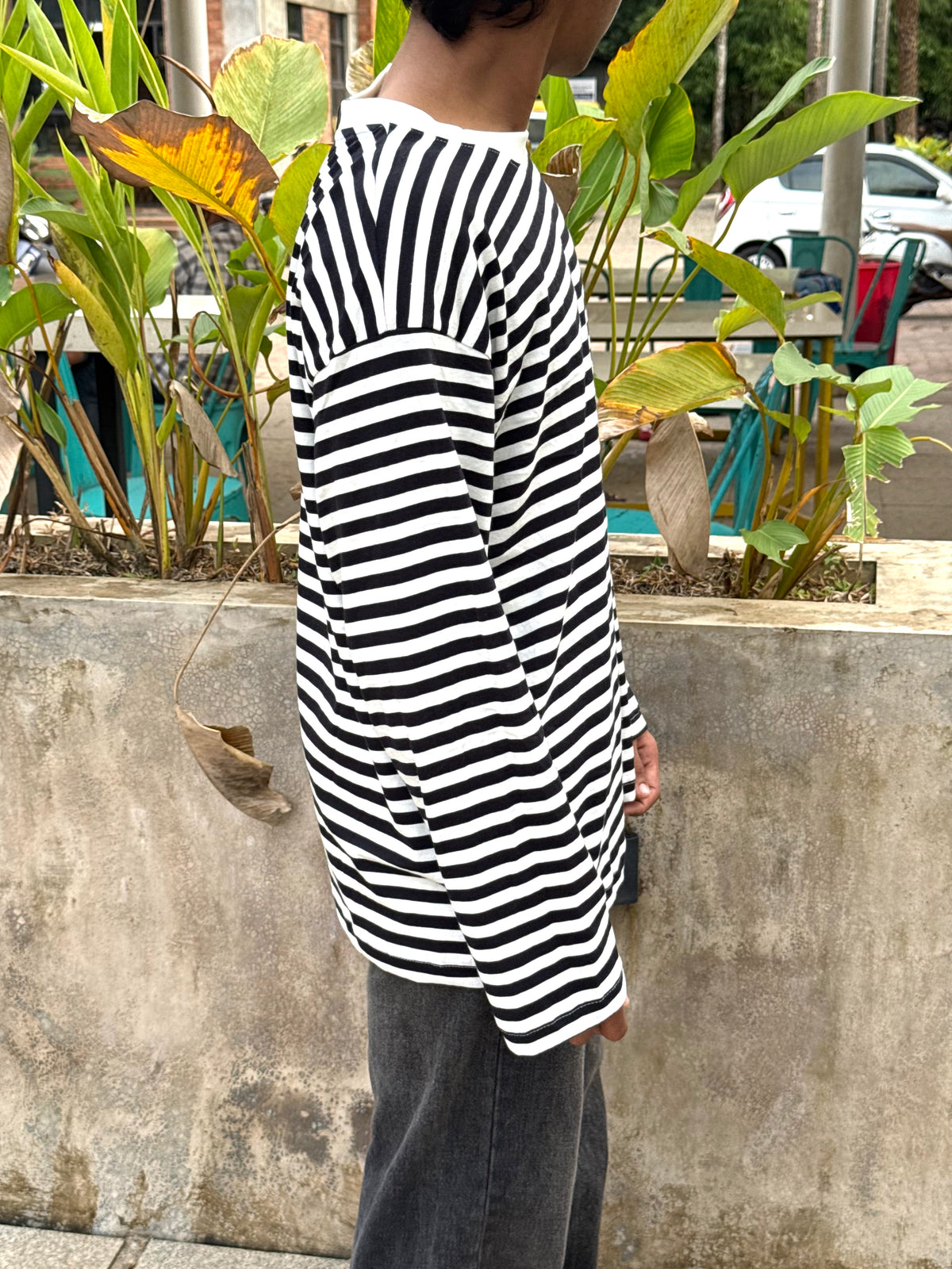 MONO BLACK&WHITE STRIPES FULLSLV