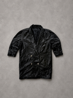 LEATHER LONG TOP/JACKET UNISEX - M