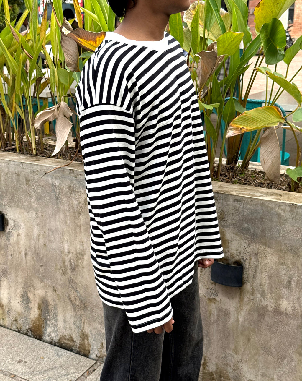 MONO BLACK&WHITE STRIPES FULLSLV