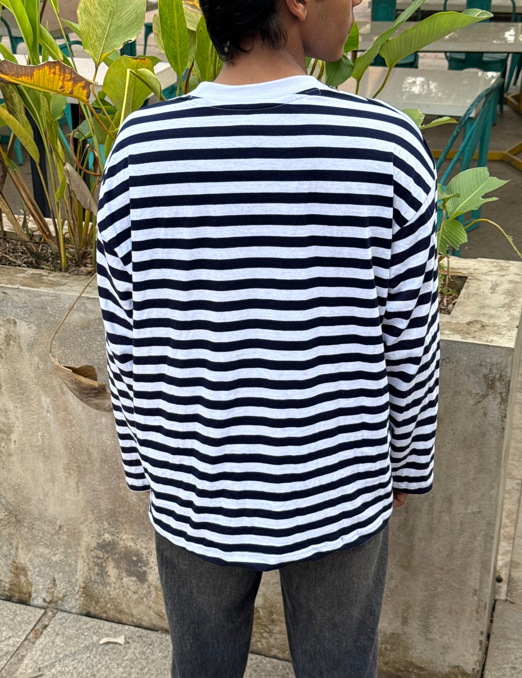 NAVY MIDNIGHT STRIPES FULLSLV