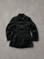 LEATHER LONG TOP/JACKET UNISEX - S