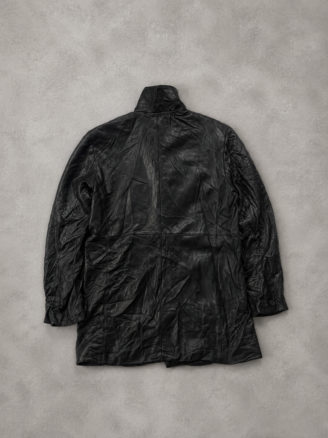 LEATHER LONG TOP/JACKET UNISEX - M/L