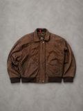 COFFEE BROWN LEATHER JACKET - S