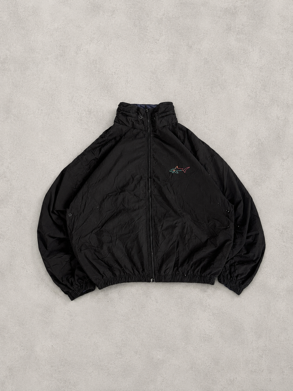 BLACK FISH LOOGOO JACKET - M