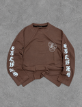 MOCHA SCRIPT - BROWN GRAPHIC TEE