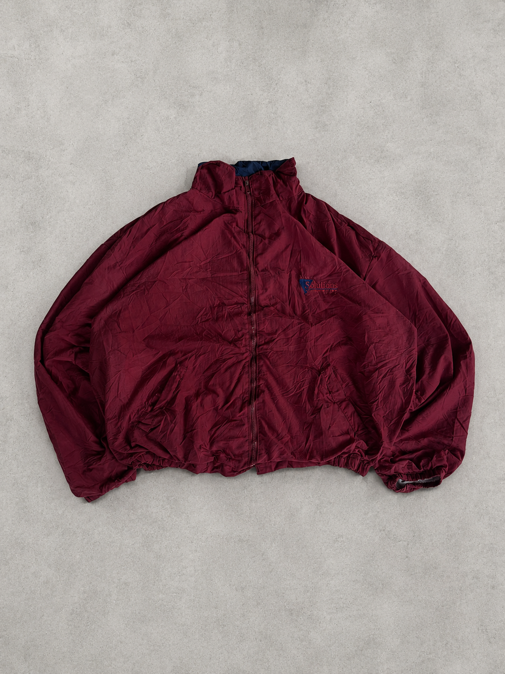DARK RED y2K CHAMPIONS JACKET