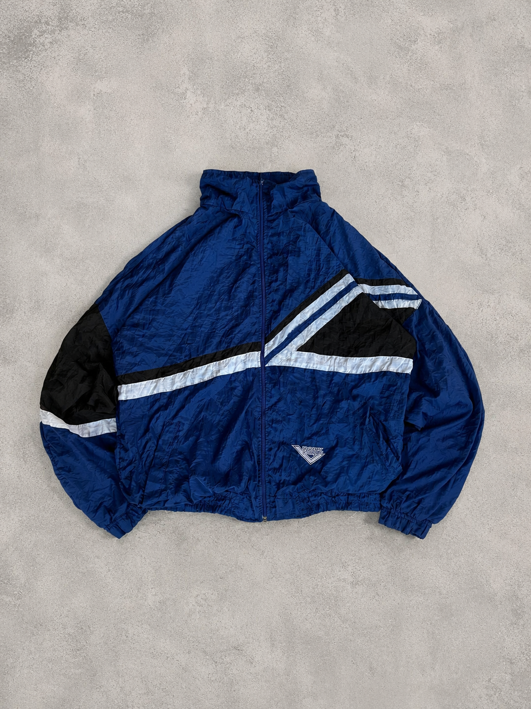 DARK BLUE POXY Y2K JACKET - M