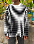 MONO BLACK&WHITE STRIPES FULLSLV