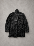 LEATHER LONG TOP/JACKET UNISEX - M/L