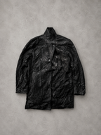 LEATHER LONG TOP/JACKET UNISEX - M/L