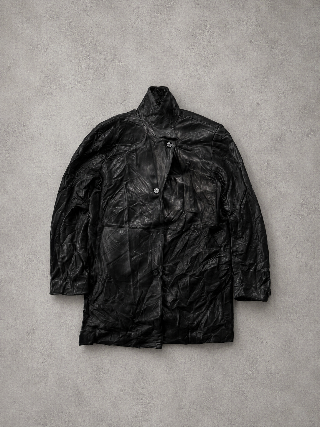 LEATHER LONG TOP/JACKET UNISEX - M/L