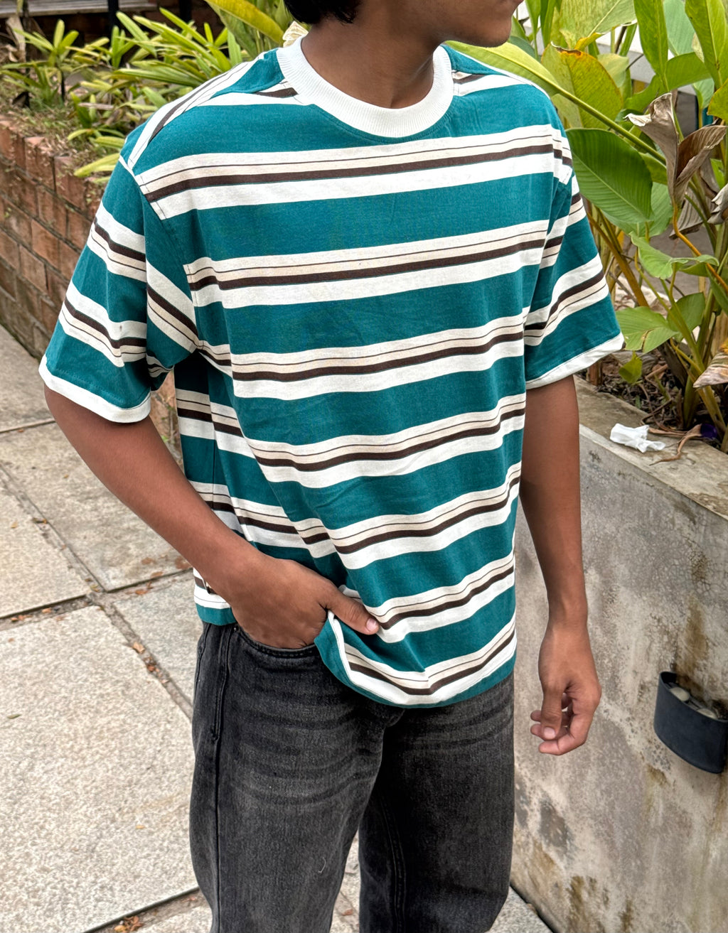 TEAL HERITAGE STRIPES - 5SLV