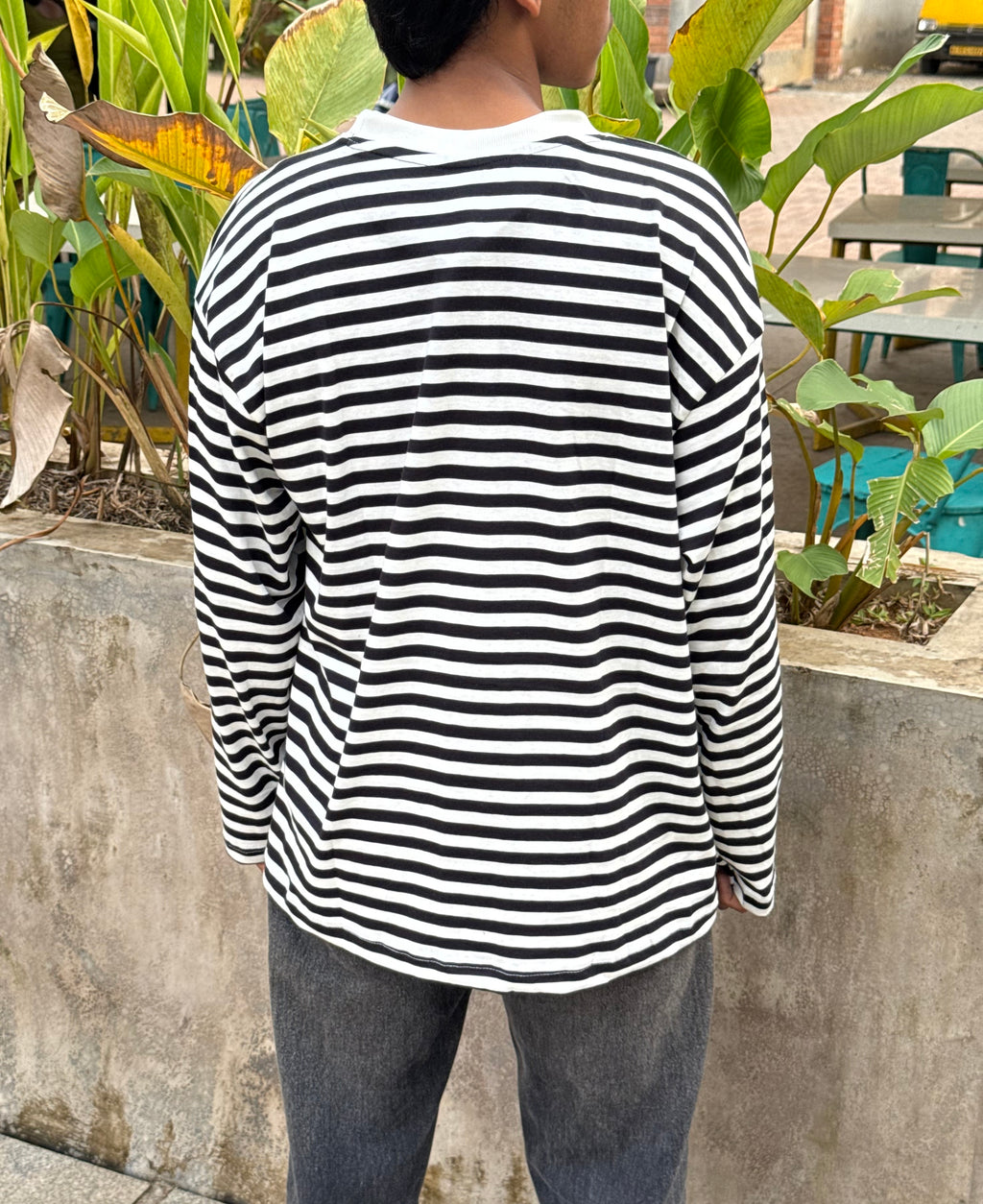 MONO BLACK&WHITE STRIPES FULLSLV