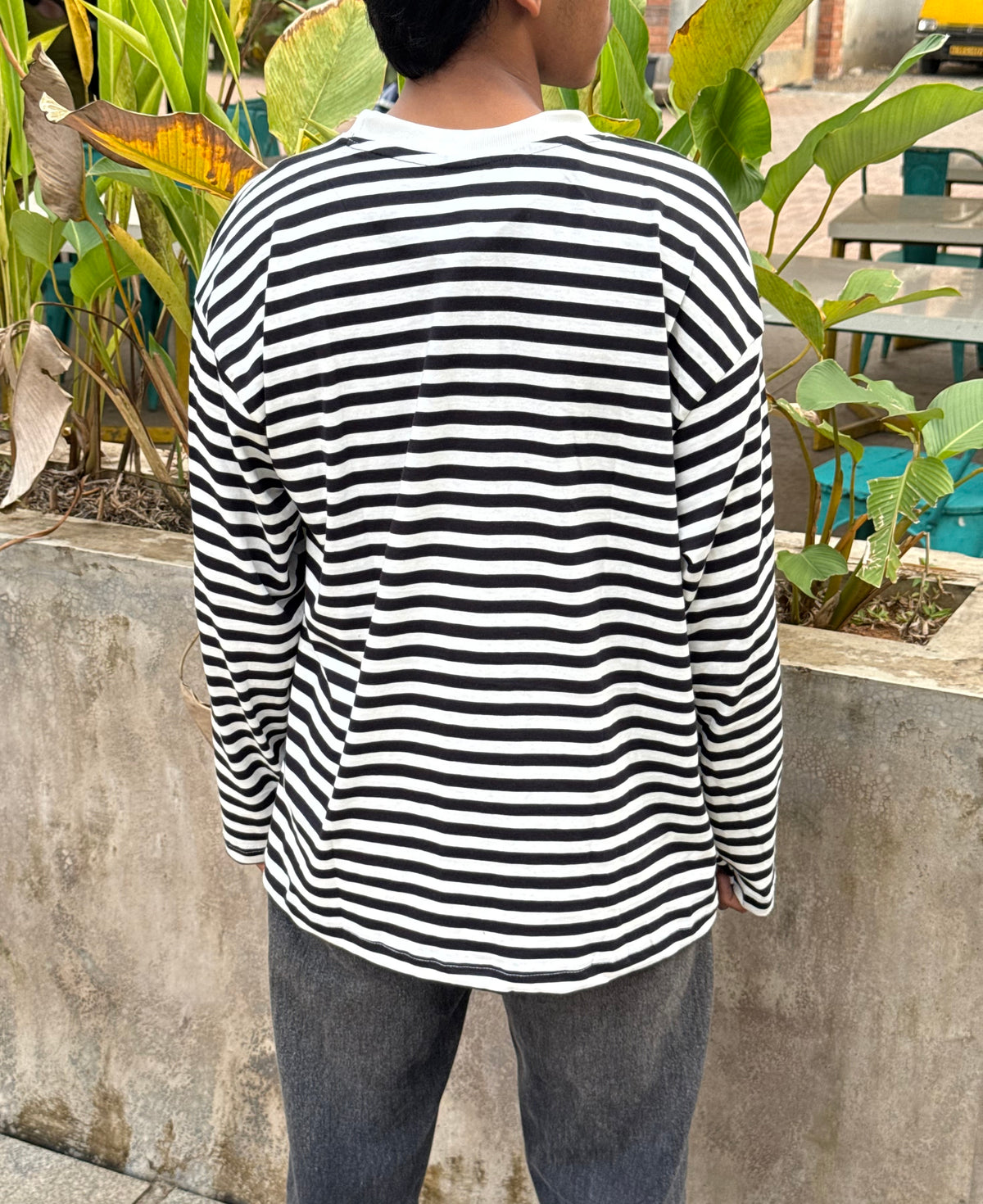 MONO BLACK&WHITE STRIPES FULLSLV
