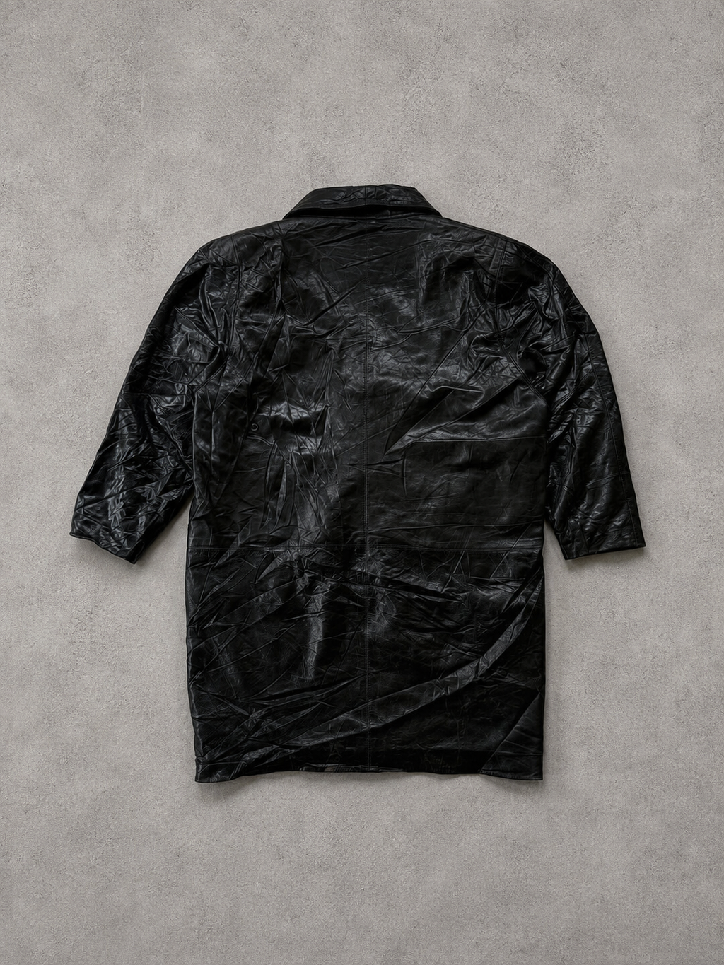 LEATHER LONG TOP/JACKET UNISEX - M