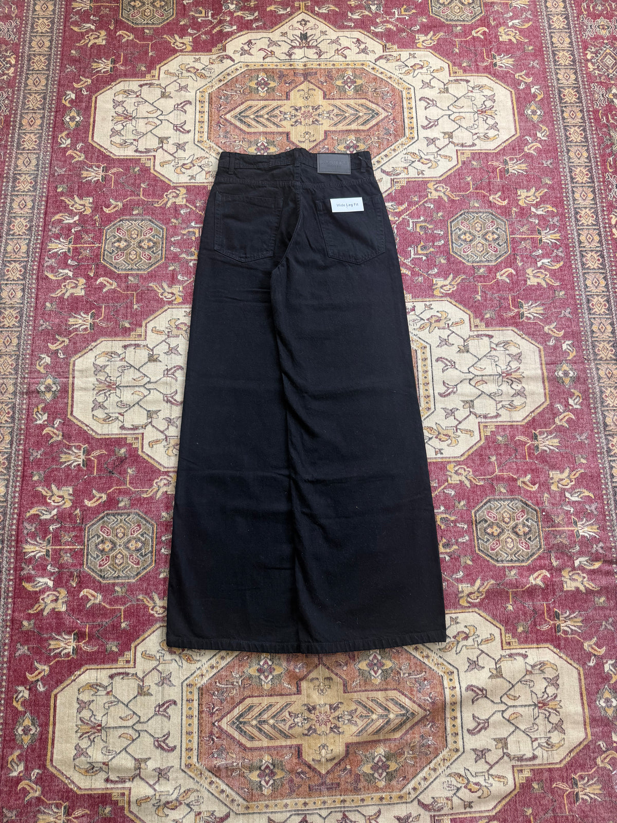 JET BLACK WIDE LEG