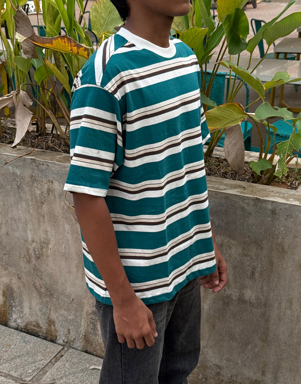 TEAL HERITAGE STRIPES - 5SLV