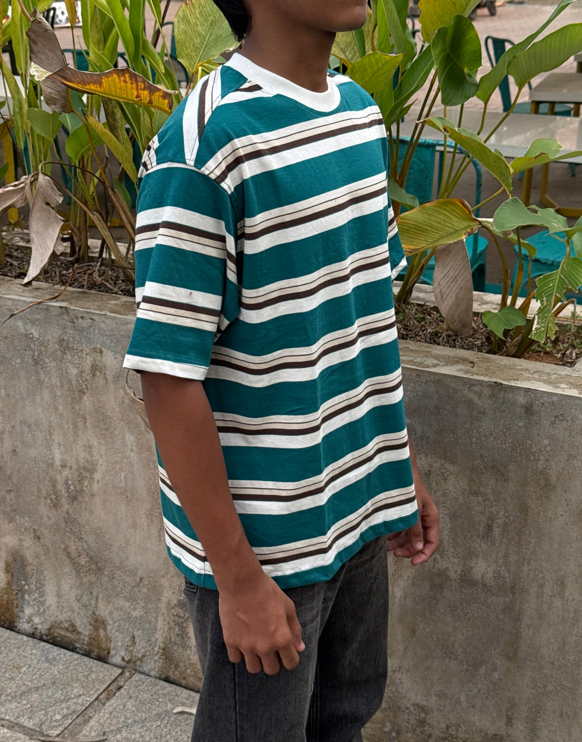 TEAL HERITAGE STRIPES - 5SLV