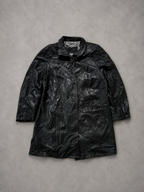 LEATHER LONG TOP/JACKET UNISEX - M