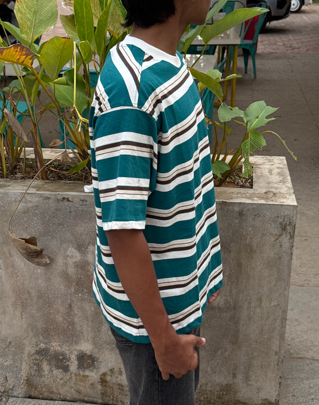 TEAL HERITAGE STRIPES - 5SLV