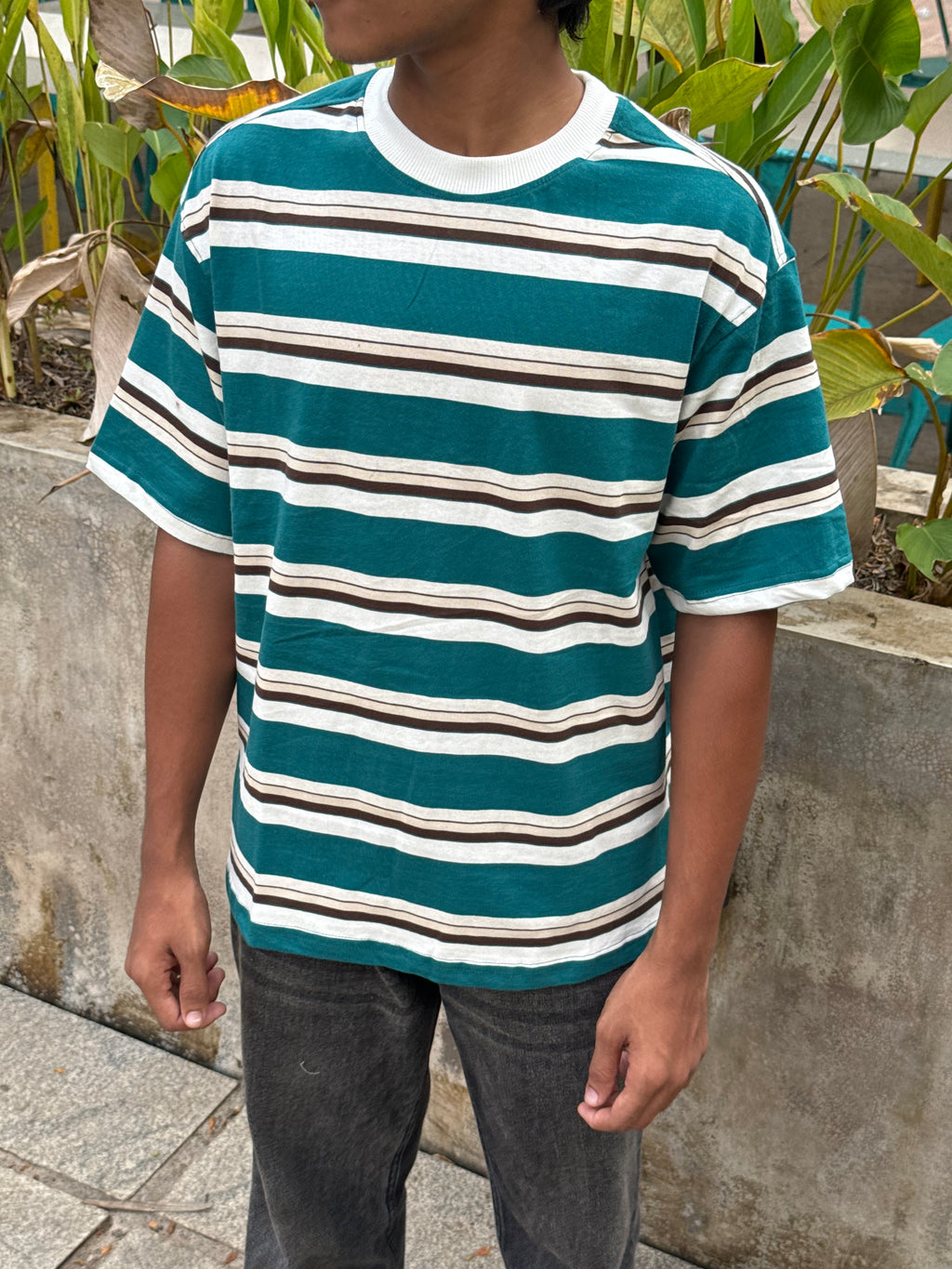 TEAL HERITAGE STRIPES - 5SLV
