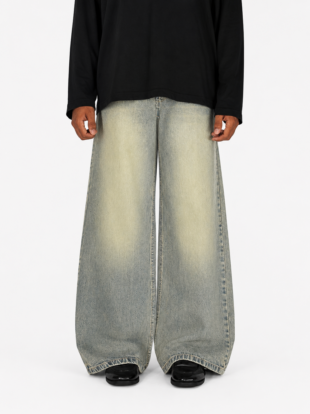ASH MIST WIDELEG DENIM