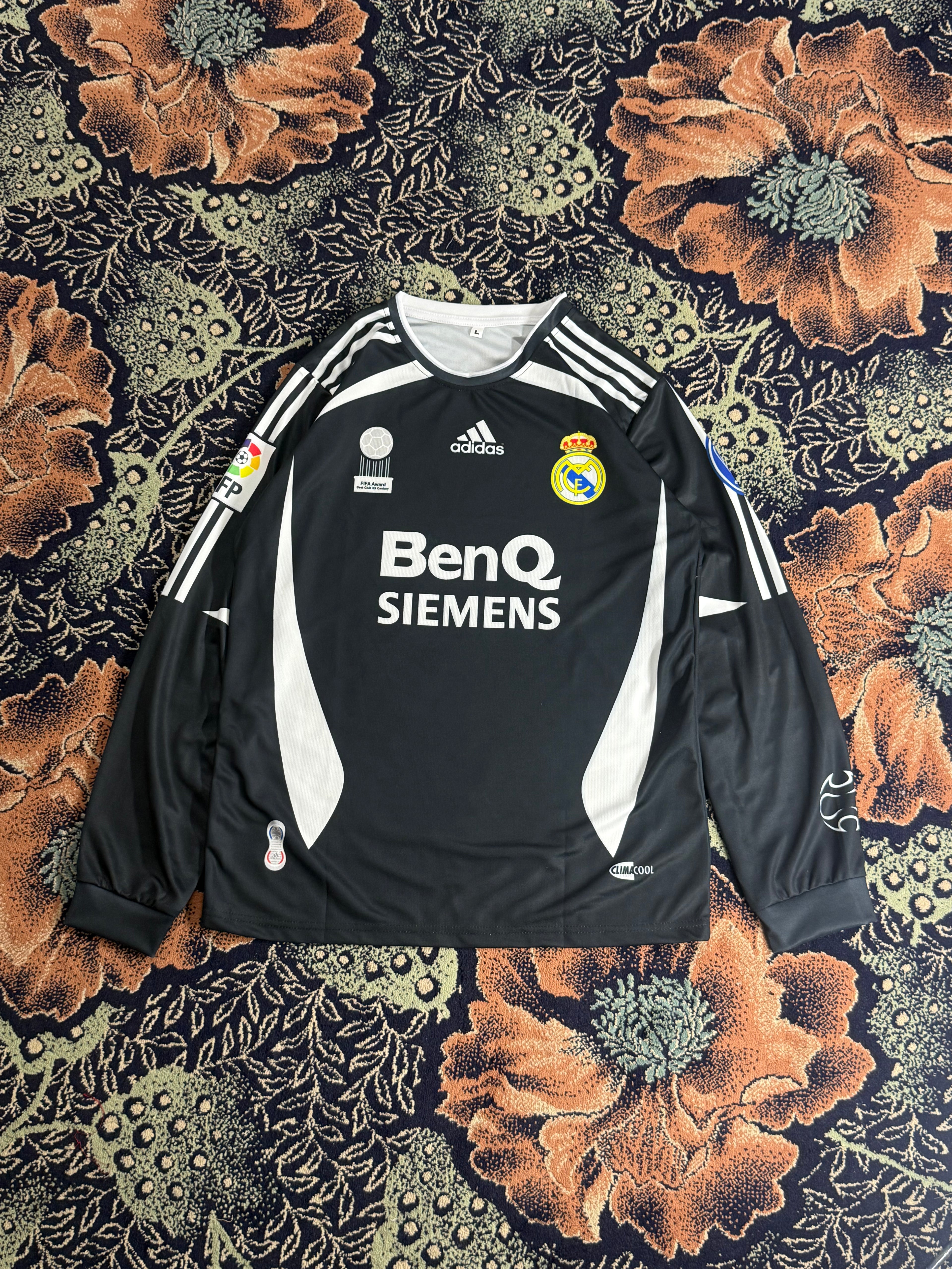 REAL MADRID 2006-07 AWAY RETRO KIT (LONG SLEEVE)