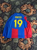 BARCELONA 2008-09 HOME RETRO KIT (LONG SLEEVE)