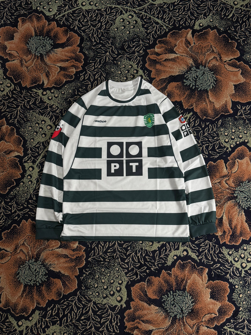 SPORTING CP 2002-03 HOME RETRO KIT (LONG SLEEVE)