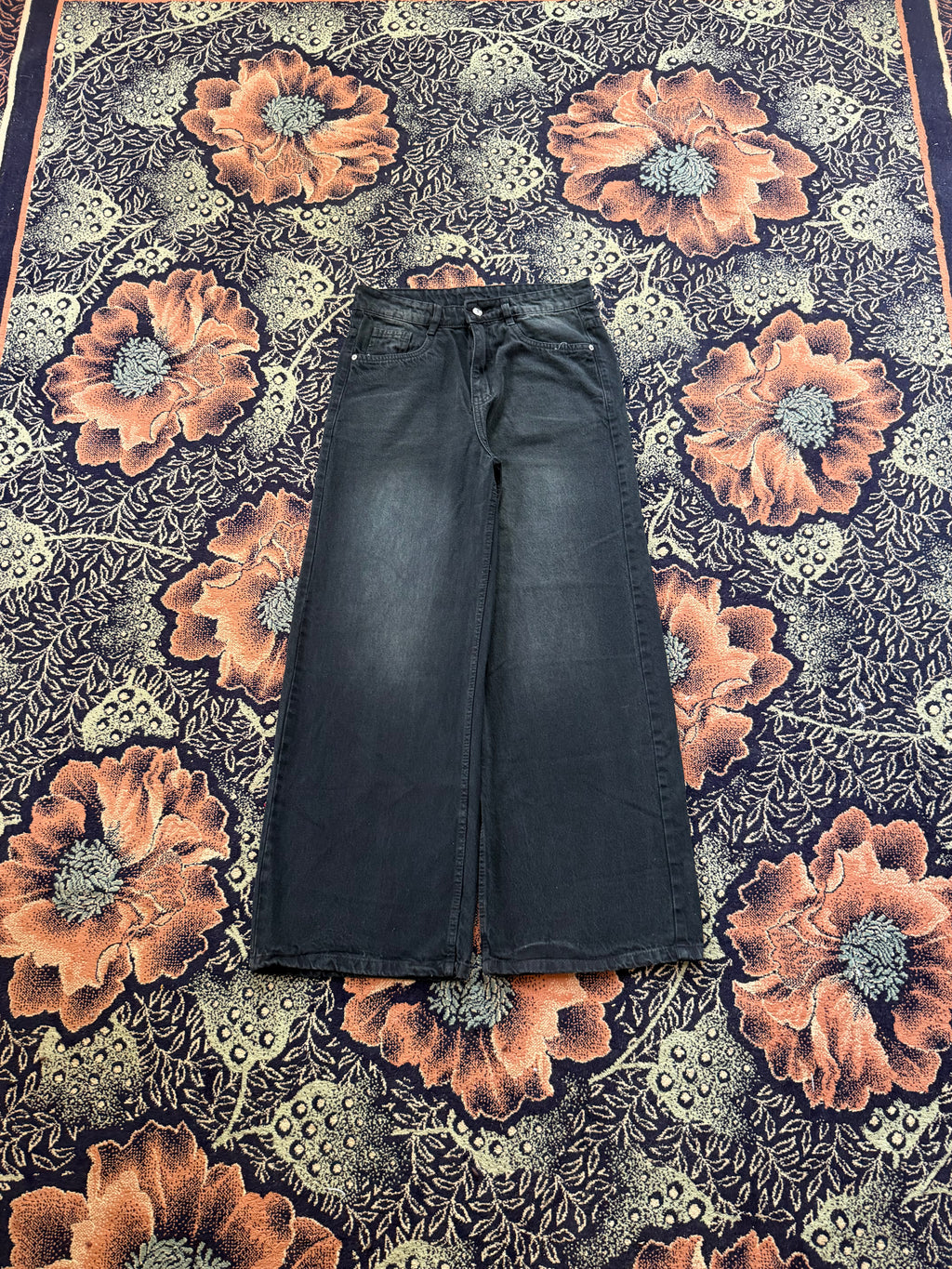 CHARCOAL BLACK WIDELEG