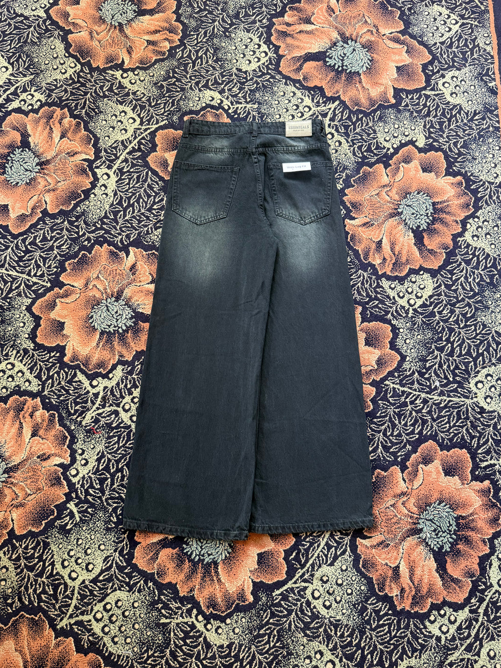 CHARCOAL BLACK WIDELEG