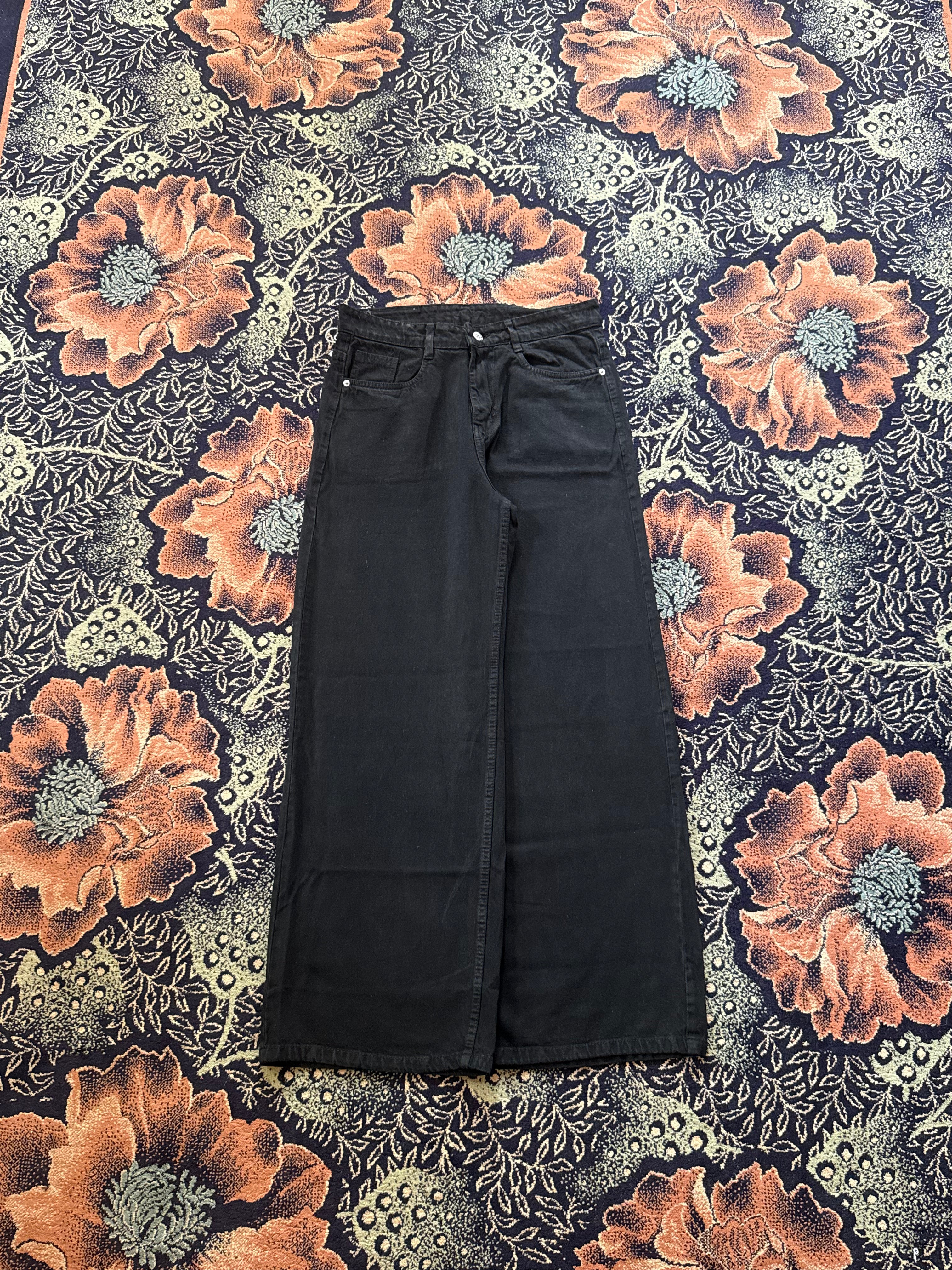 JET BLACK WIDELEG
