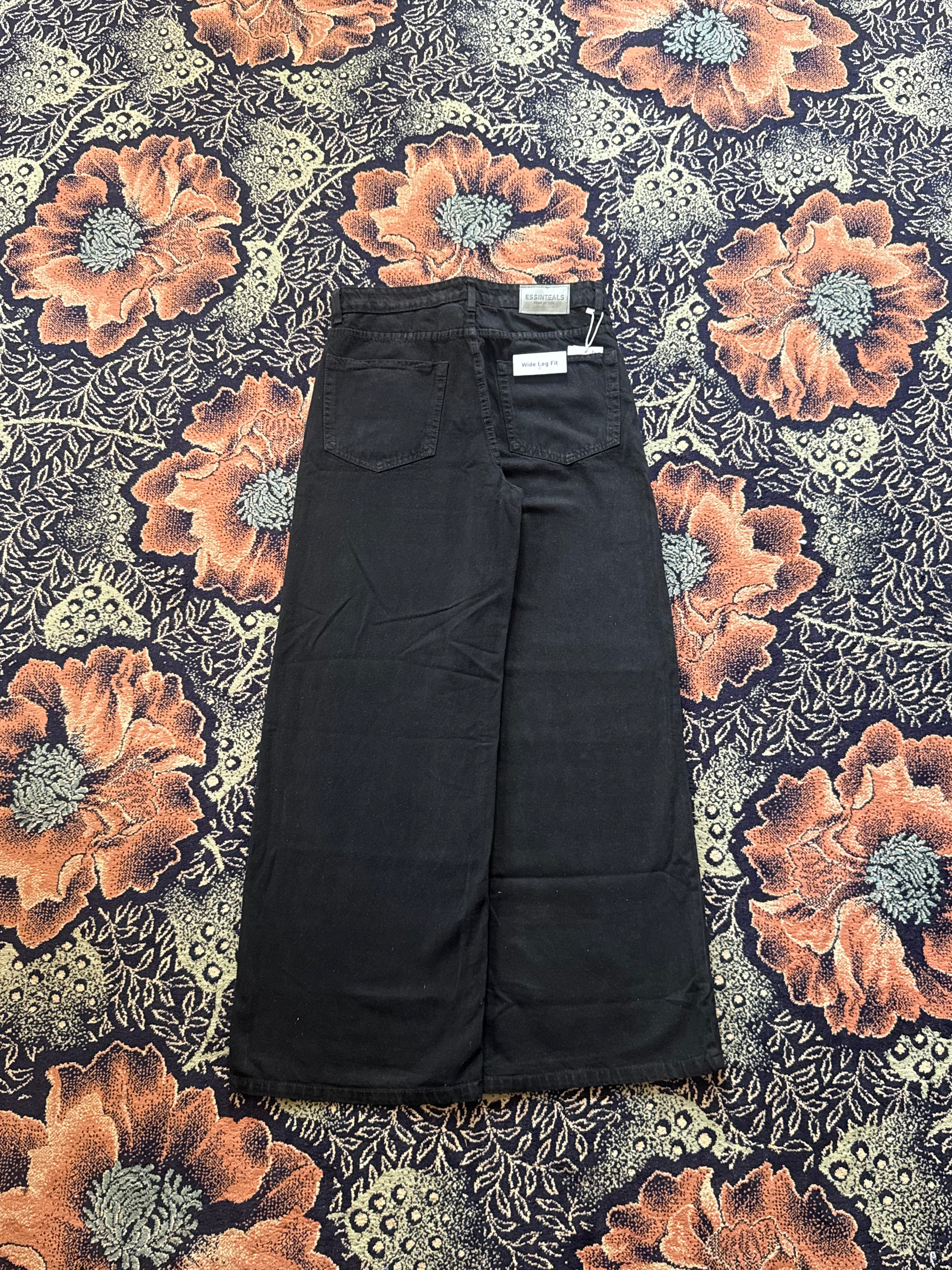 JET BLACK WIDELEG