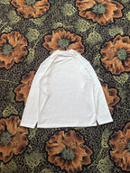 OPTIC WHITE OVERSIZED FULL SLEEVE TEE