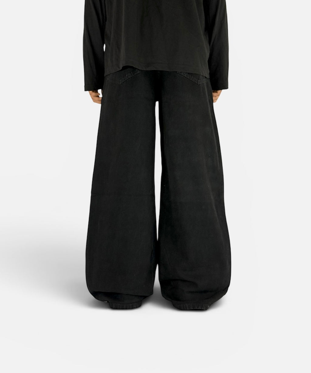 JET BLACK WIDELEG