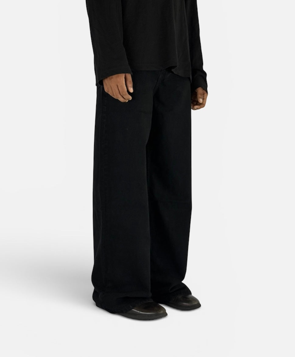 JET BLACK WIDELEG
