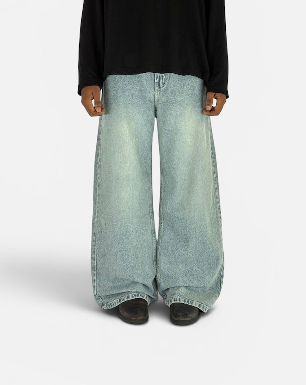 FROASTED DENIM WIDELEG