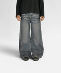 STONE WASH PATTERN WIDELEG