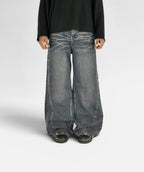 STONE WASH PATTERN WIDELEG