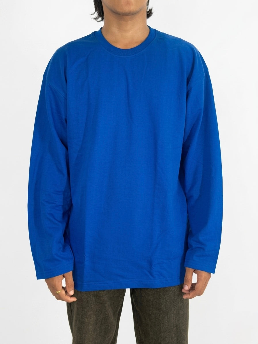 ROYAL BLUE OVERSIZED FULL SLEEVE TEE