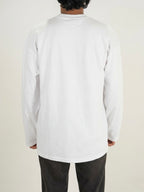 OPTIC WHITE OVERSIZED FULL SLEEVE TEE