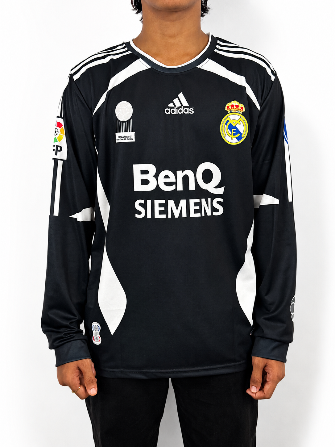REAL MADRID 2006-07 AWAY RETRO KIT (LONG SLEEVE)