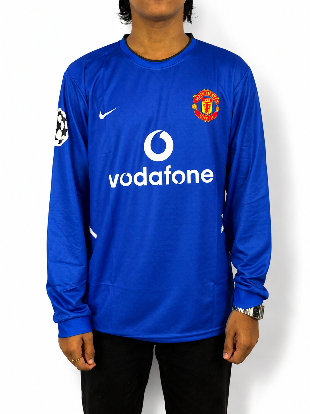 MANCHESTER UNITED 2002-03 THIRD RETRO KIT (LONG SLEEVE)