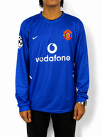 MANCHESTER UNITED 2002-03 THIRD RETRO KIT (LONG SLEEVE)