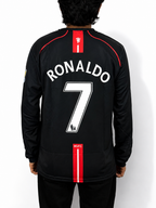 MANCHESTER UNITED 2007-08 AWAY RETRO KIT (LONG SLEEVE)