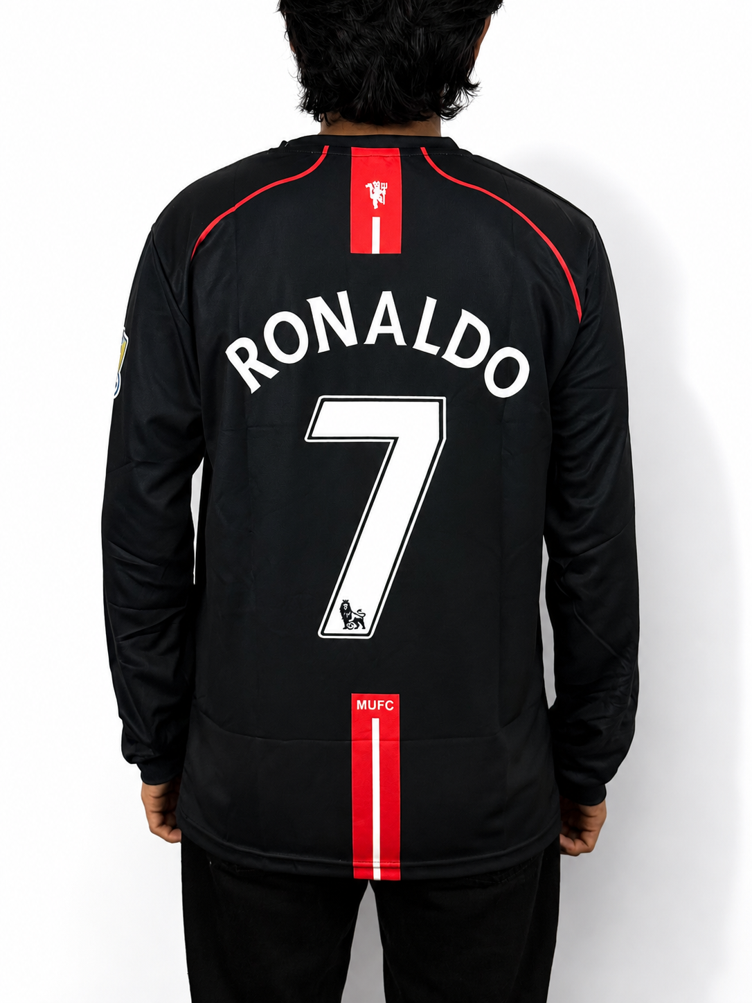 MANCHESTER UNITED 2007-08 AWAY RETRO KIT (LONG SLEEVE)