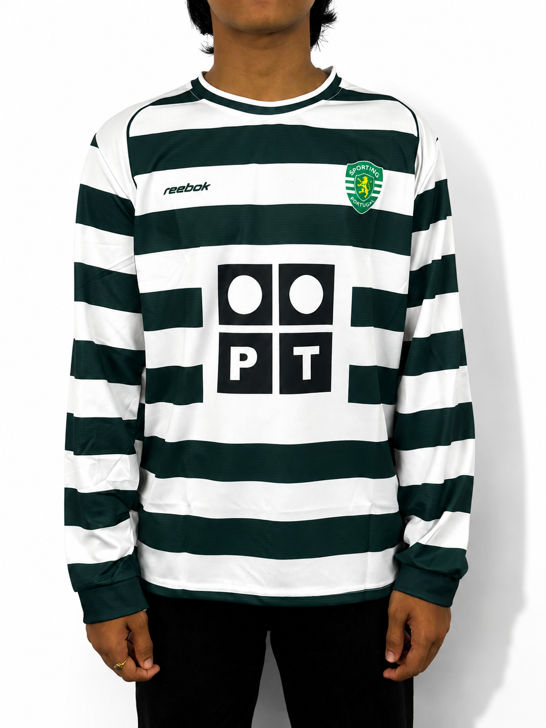 SPORTING CP 2002-03 HOME RETRO KIT (LONG SLEEVE)