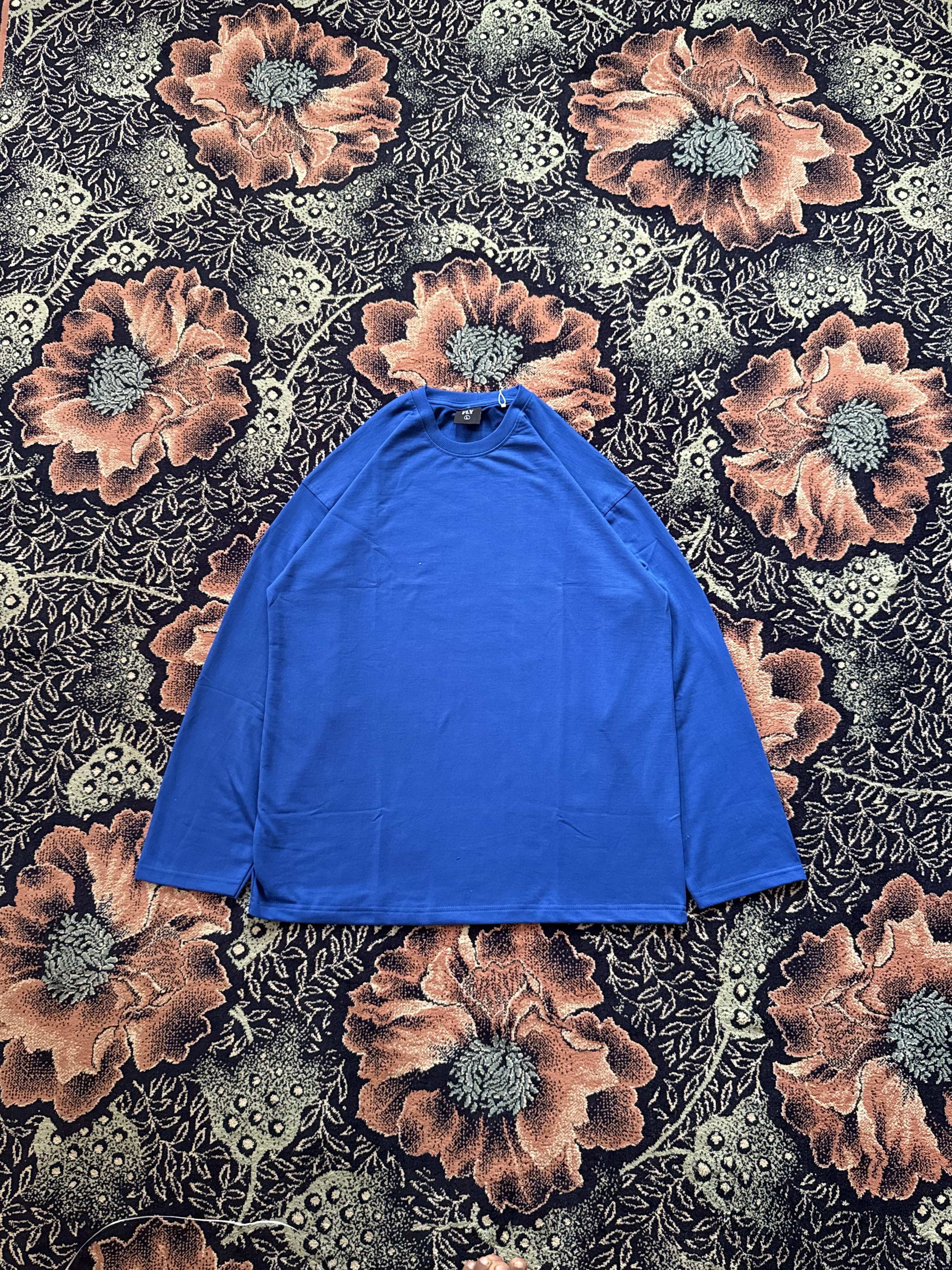 ROYAL BLUE OVERSIZED FULL SLEEVE TEE